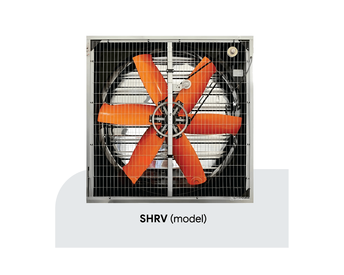 Quạt Hút Vuông Ngược Áp - Truyền Động Gián Tiếp