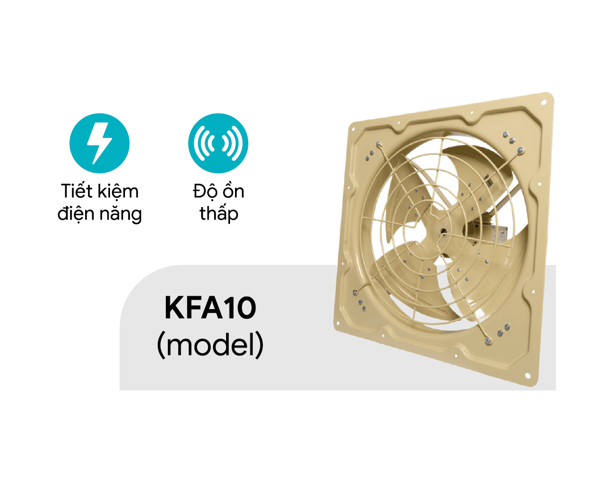 Quạt Thông Gió Vuông - Độ Ồn Thấp